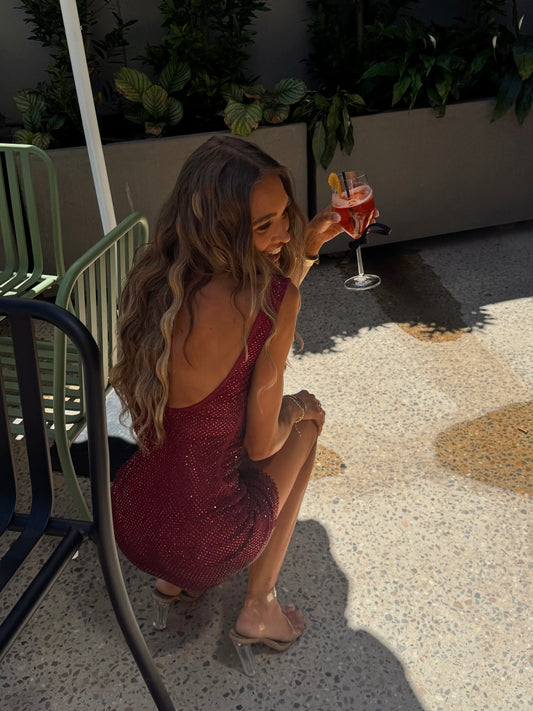 BABYBOO Petra Mini Dress Wine