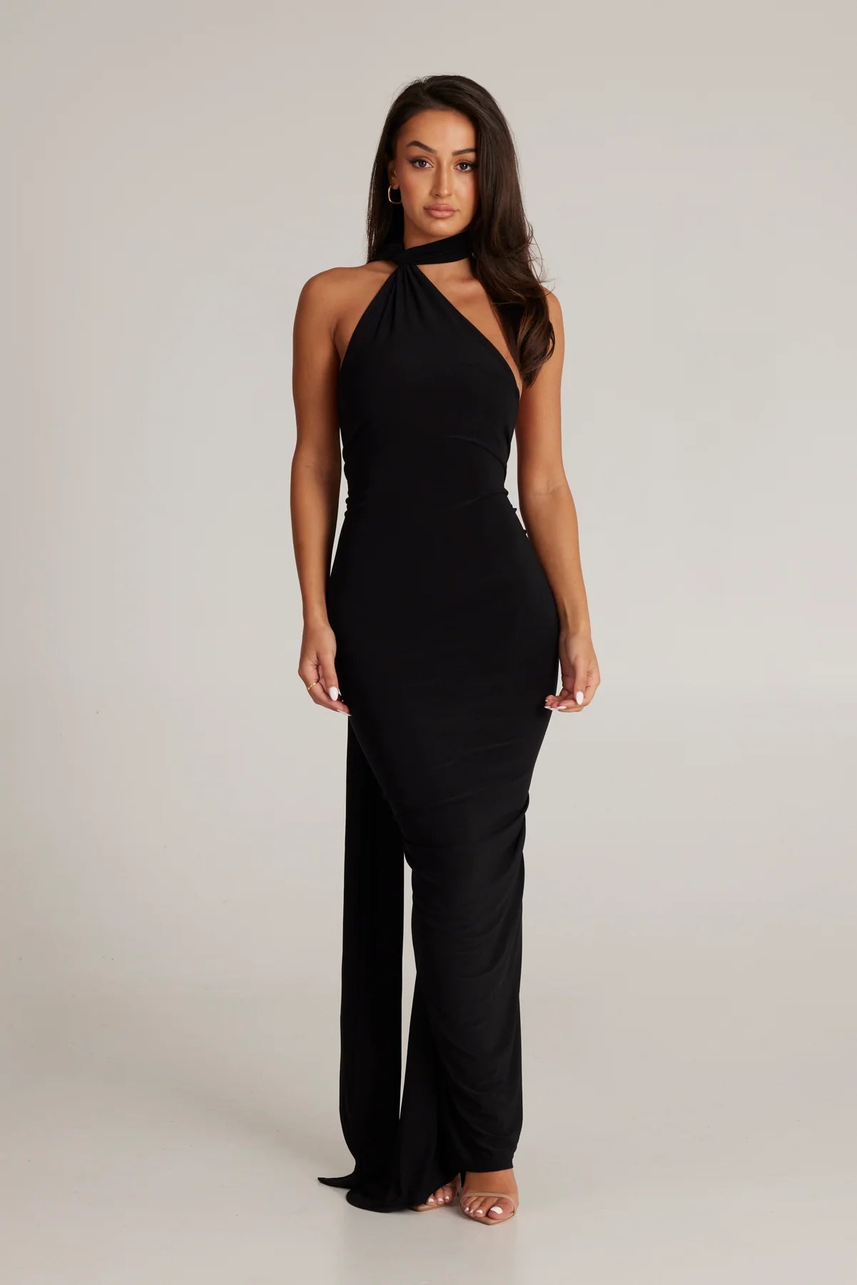 MELANI Constantina Gown Black (RRP $299)