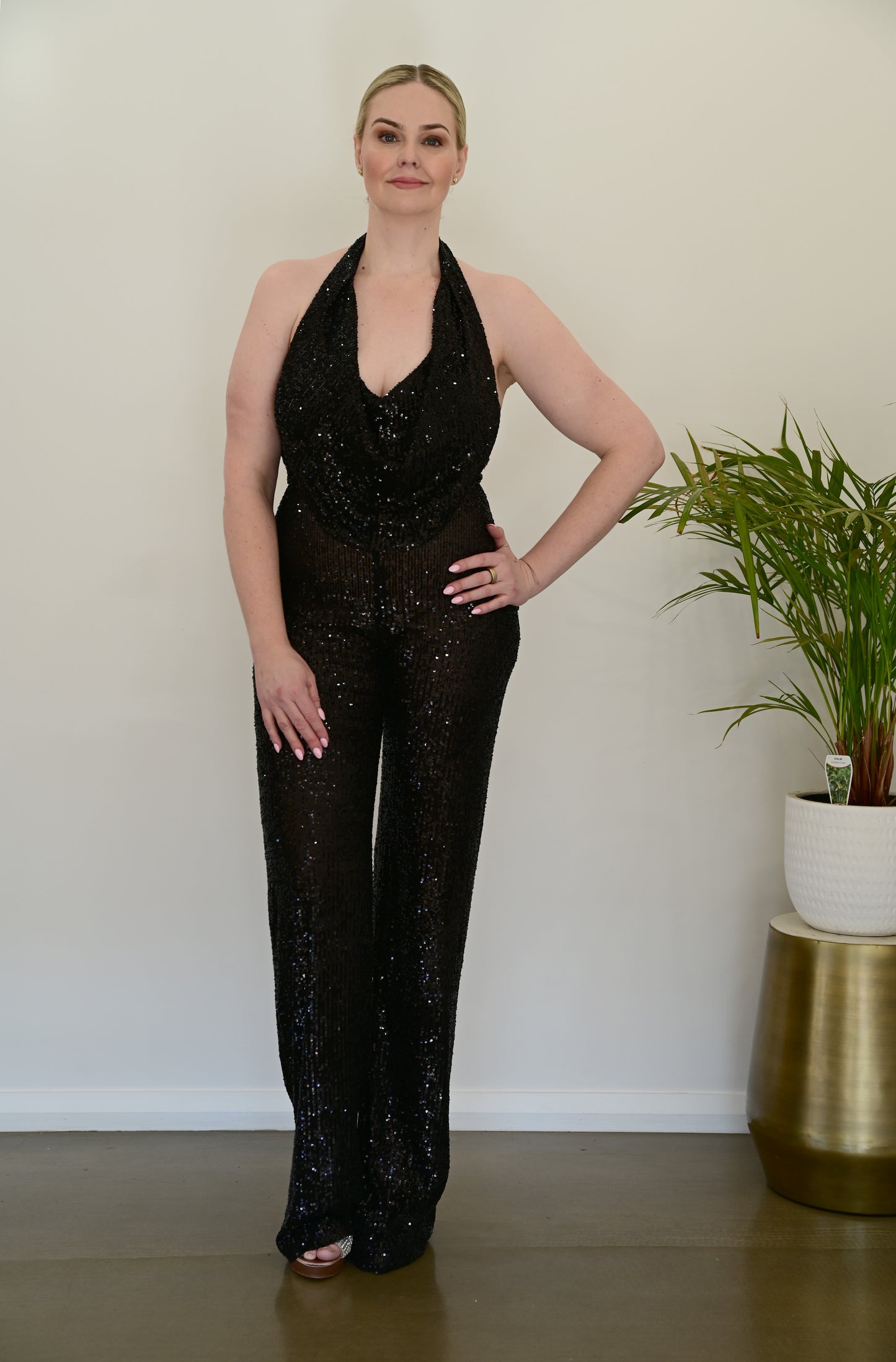 NOOKIE Fantasy Jumpsuit Black Sequin (RRP $429)
