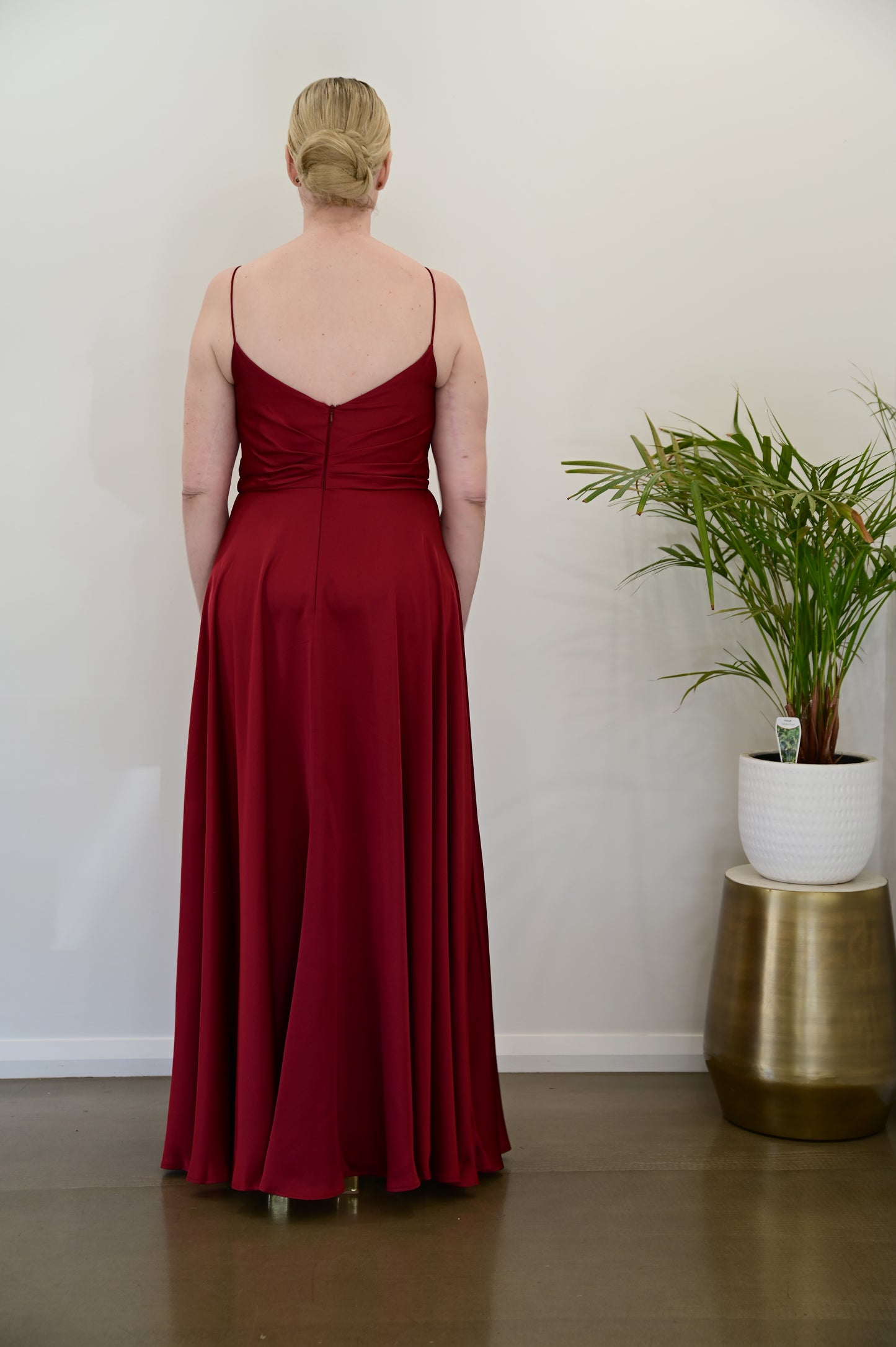 TANIA OLSEN Averi Dress Burgundy (RRP $299)