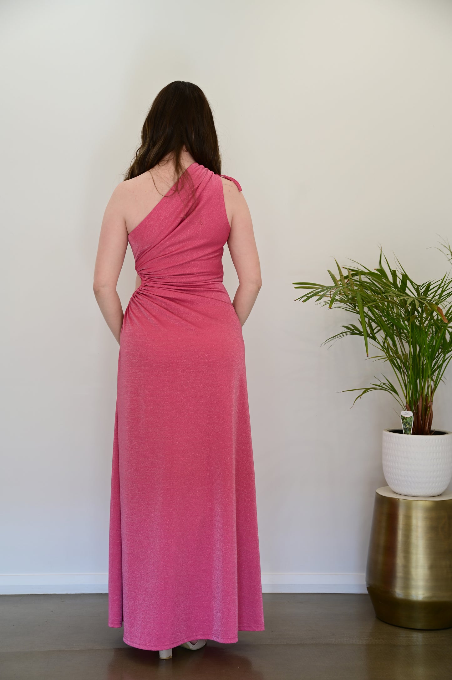SONYA MODA Nour Dress Pink Shimmer (RRP $380)