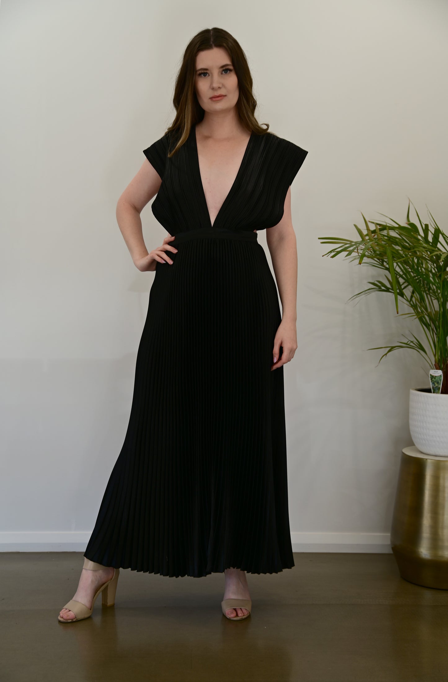 L'IDEE Gala Gown Back Noir (RRP $349)