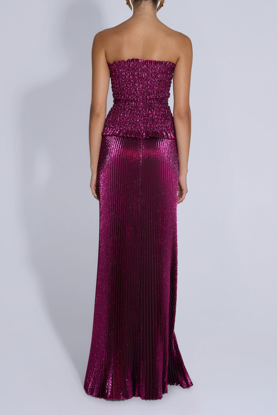 L'IDEE Maya Gown Sangria Glitter
