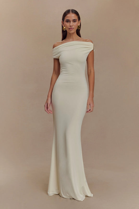 MESHKI Kinsley Slinky Maxi Dress With Hardware (RRP $149)