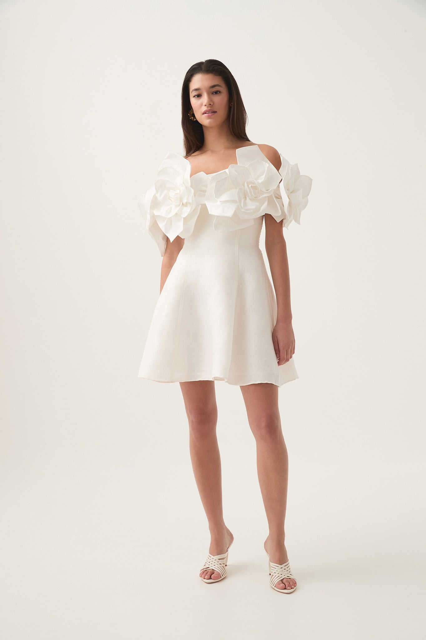 AJE Etta Mini Dress White