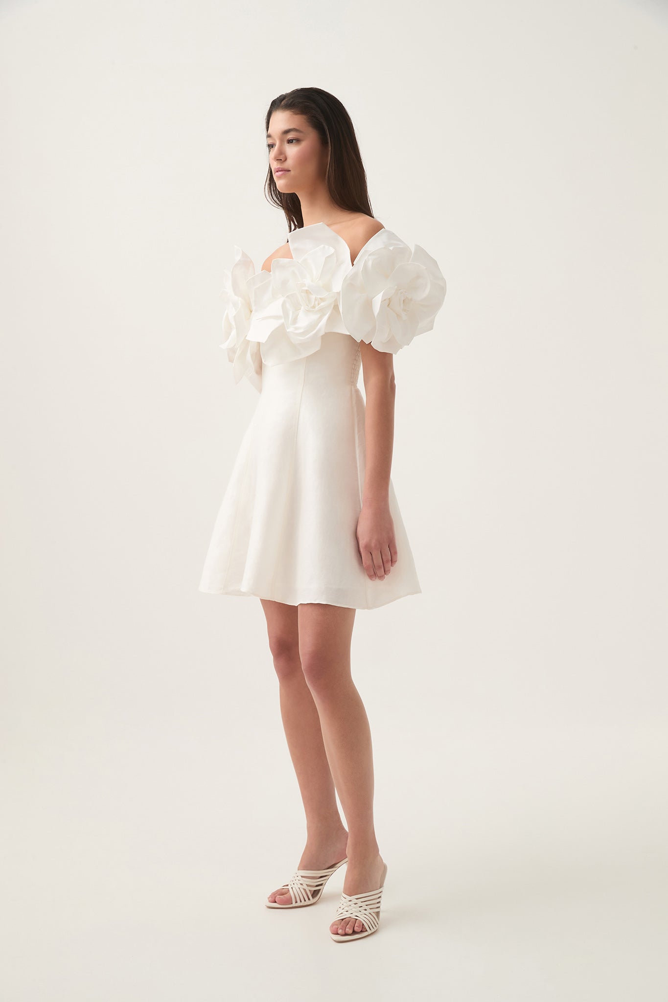 AJE Etta Mini Dress White