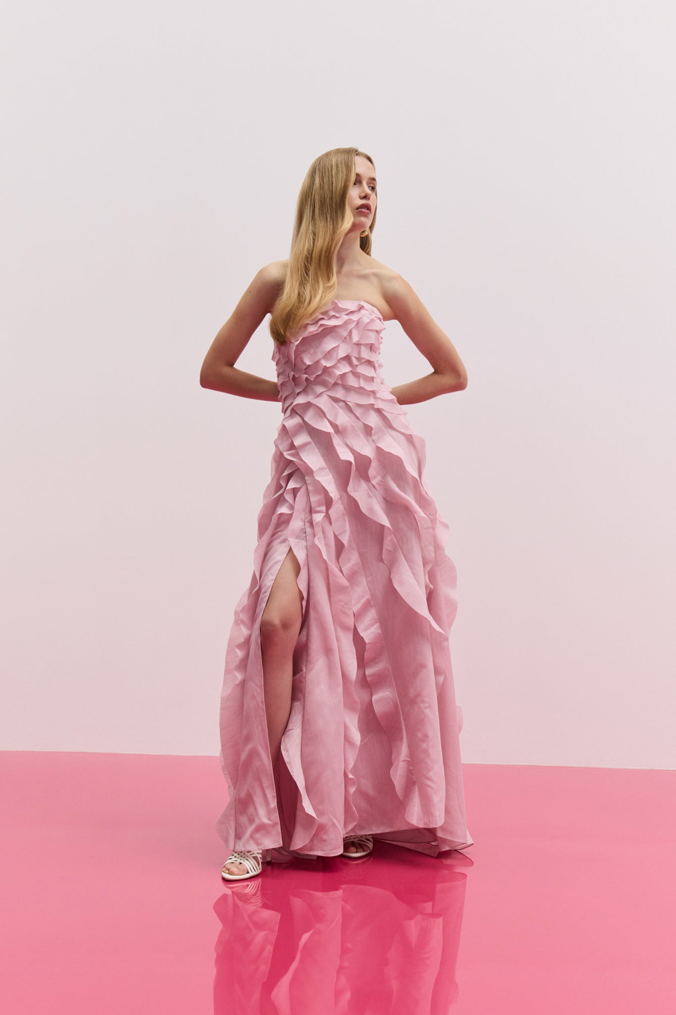 AJE Allairie Gown Chalk Pink