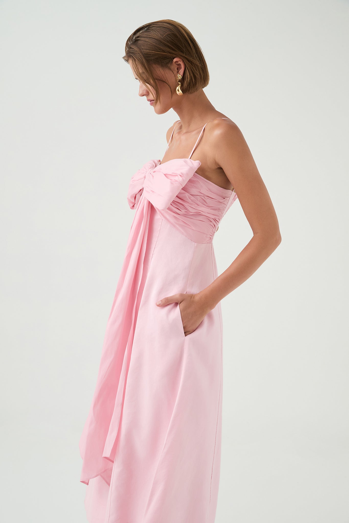 AJE Scarlett Midi Dress Cherry Blossom (RRP $595)