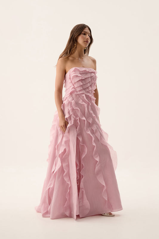 AJE Allairie Gown Chalk Pink (RRP $695)