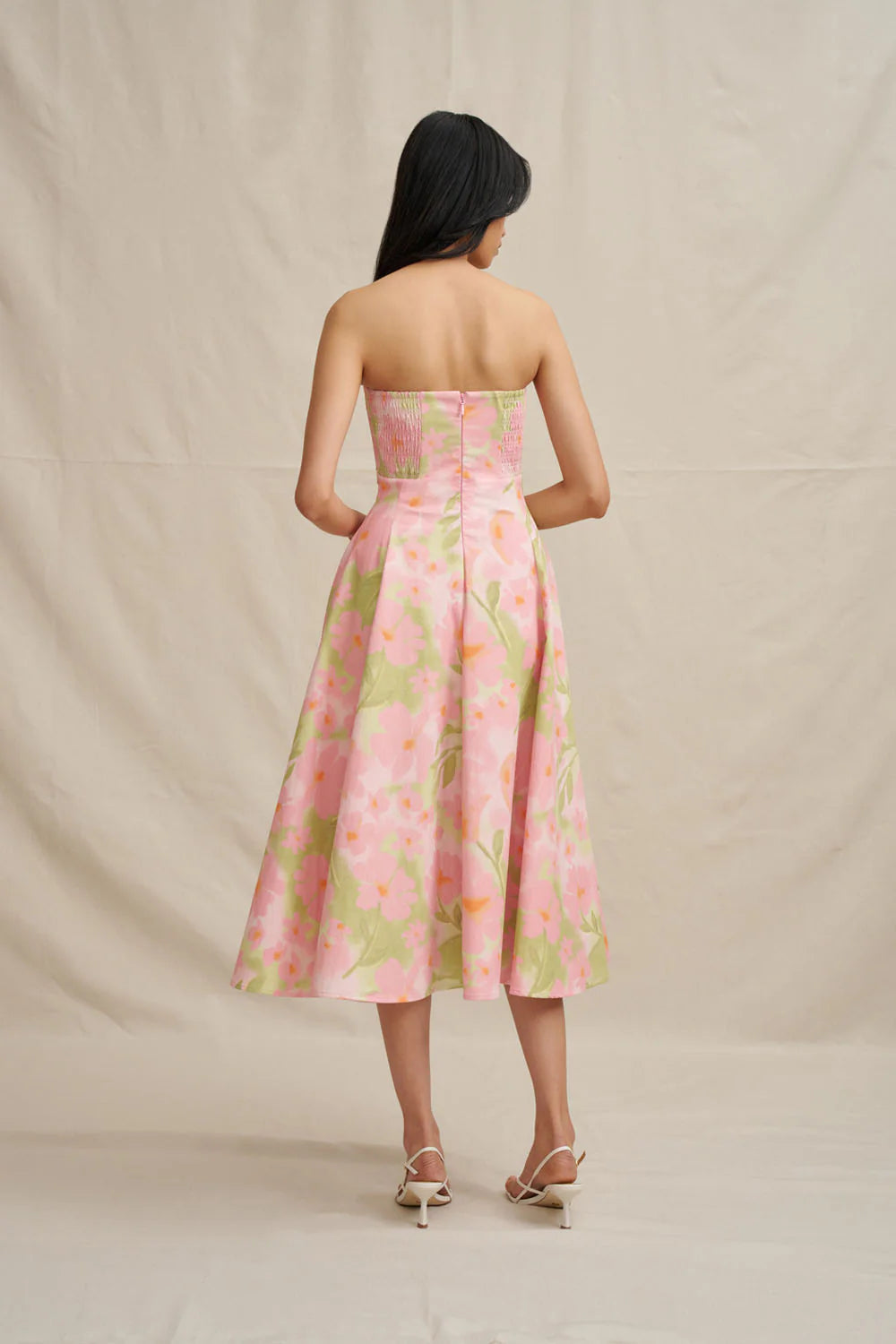 BY JOHNNY Azalia Floral Strapless Dress