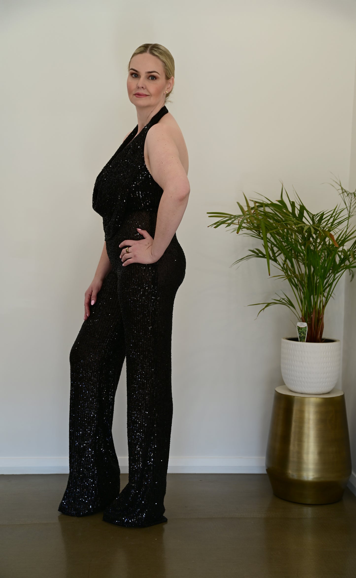 NOOKIE Fantasy Jumpsuit Black Sequin (RRP $429)