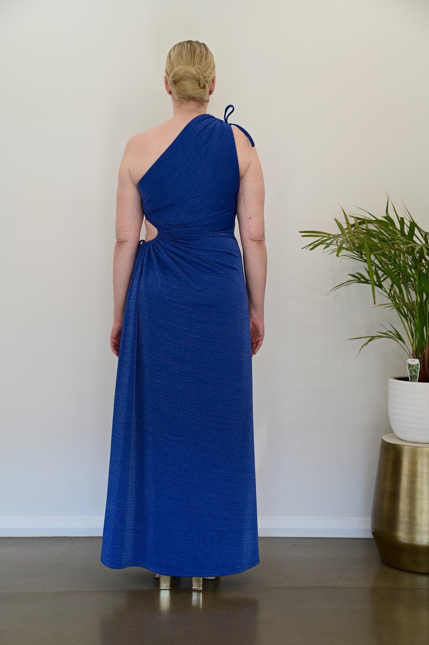 SONYA MODA Nour Dress Blue Shimmer (RRP $380)