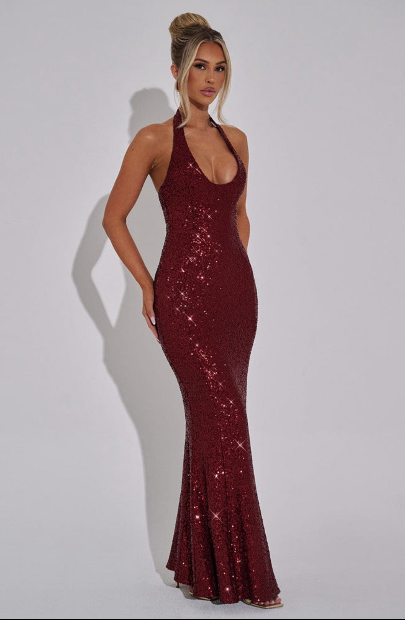 BABYBOO Odette Maxi Dress Wine (RRP $229.95)
