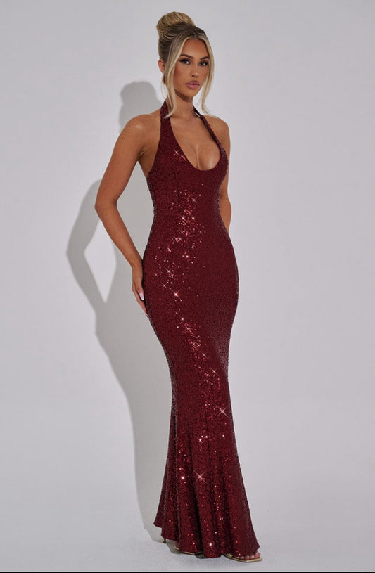 BABYBOO Odette Maxi Dress Wine