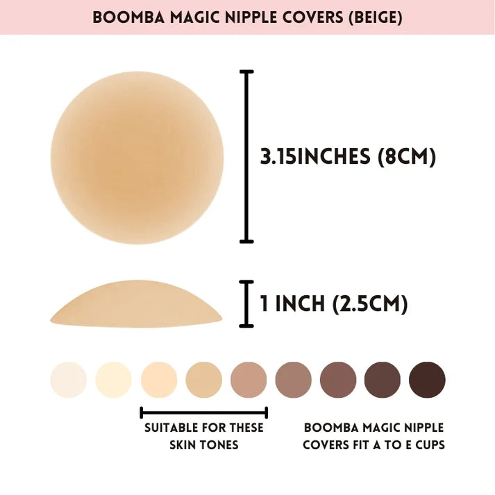 BOOMBA Magic Nipple Covers Beige