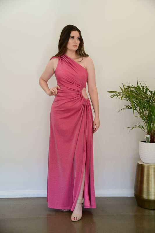 SONYA MODA Nour Dress Pink Shimmer (RRP $380)