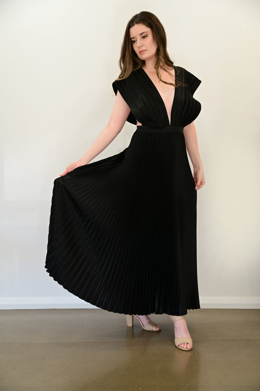 L'IDEE Gala Gown Back Noir (RRP $349)
