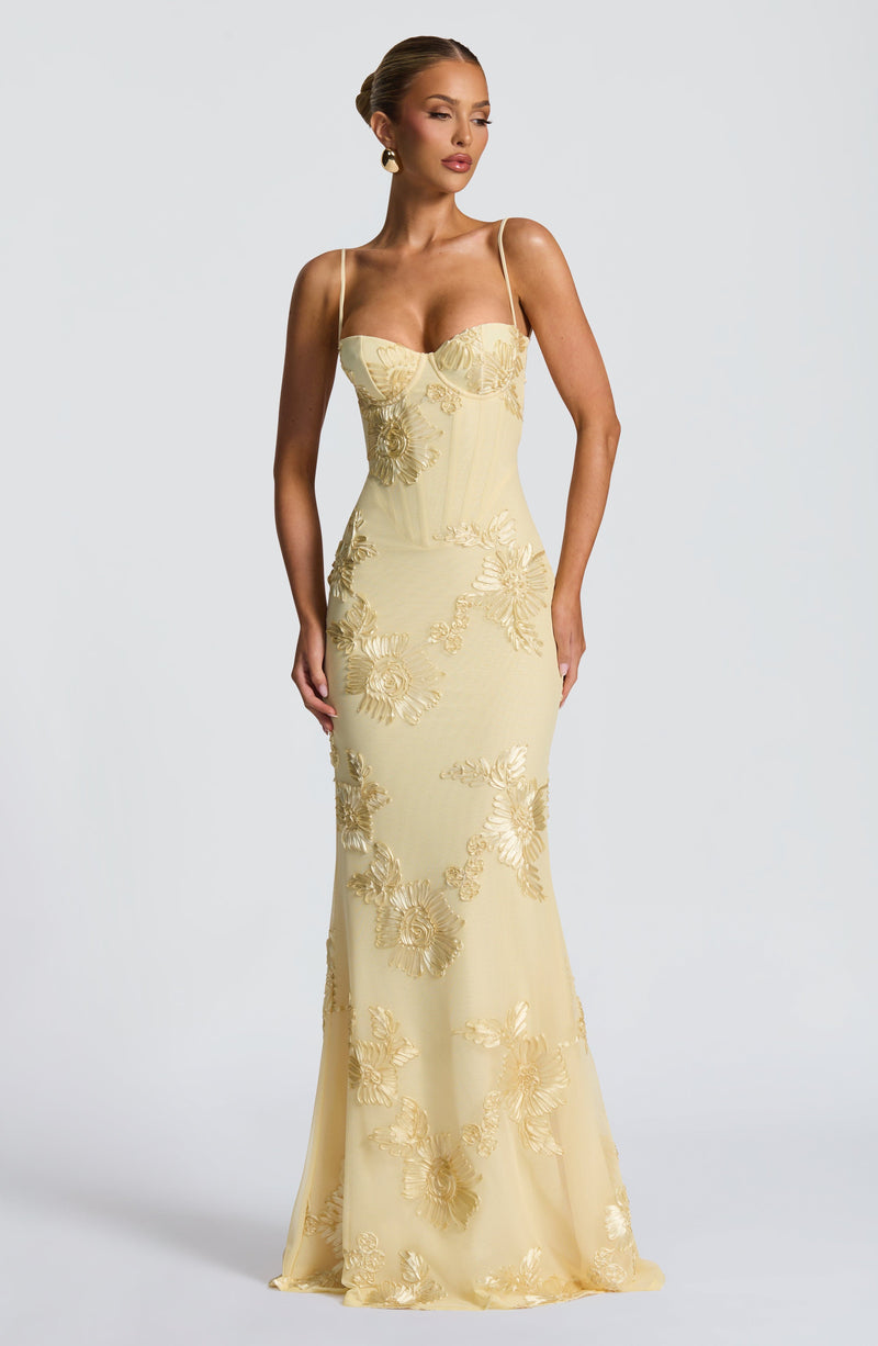 BABYBOO Nefertiti Maxi Dress Lemon – THE PERFECT PFIT BABYBOO Nefertiti Maxi Dress Lemon – THE PERFECT PFIT