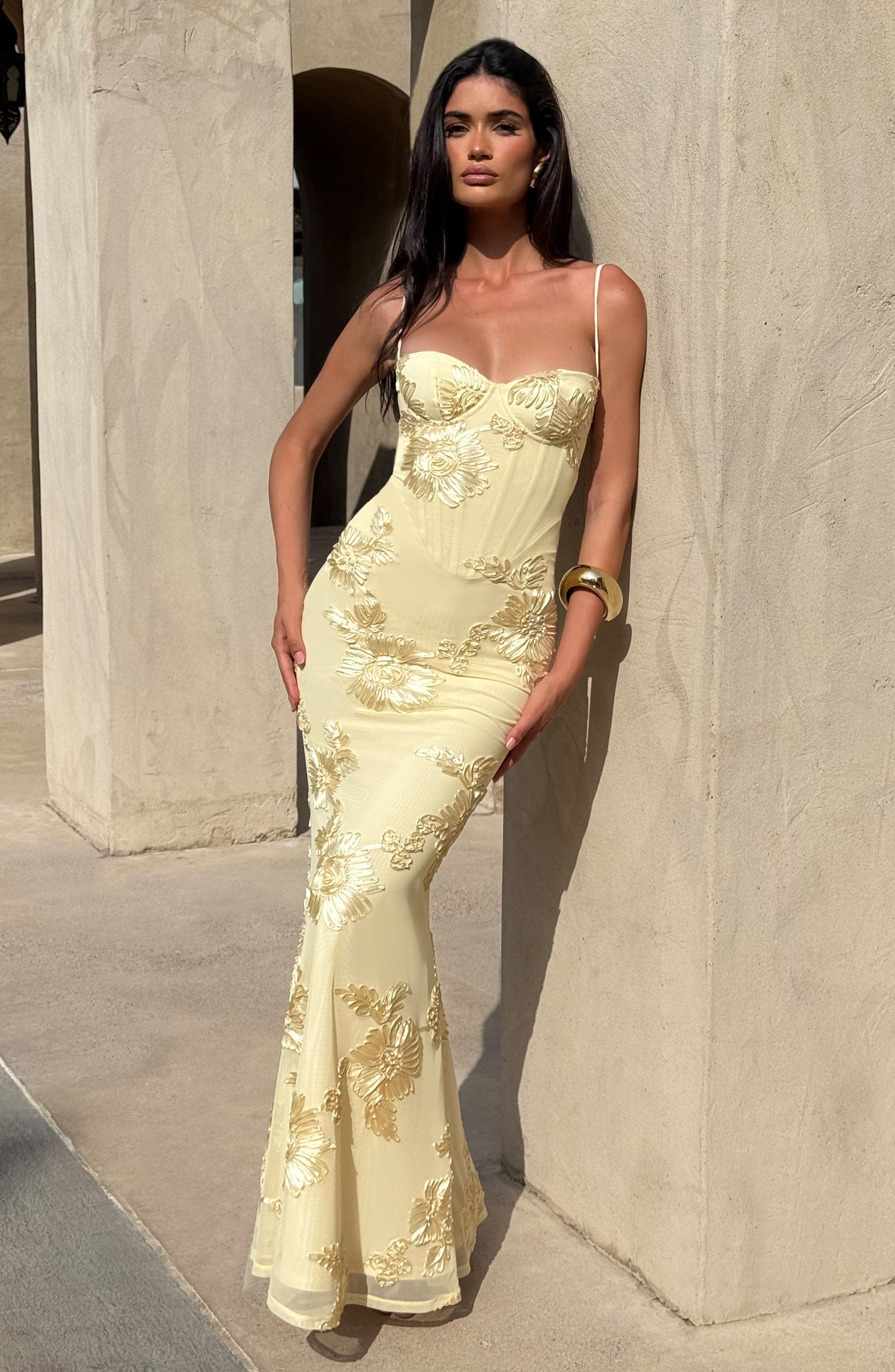 BABYBOO Nefertiti Maxi Dress Lemon THE PERFECT PFIT BABYBOO Nefertiti Maxi Dress Lemon THE PERFECT PFIT